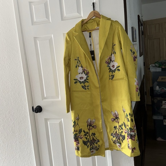 STYPEWE YELLOW FLORAL COAT - Picture 9 of 9